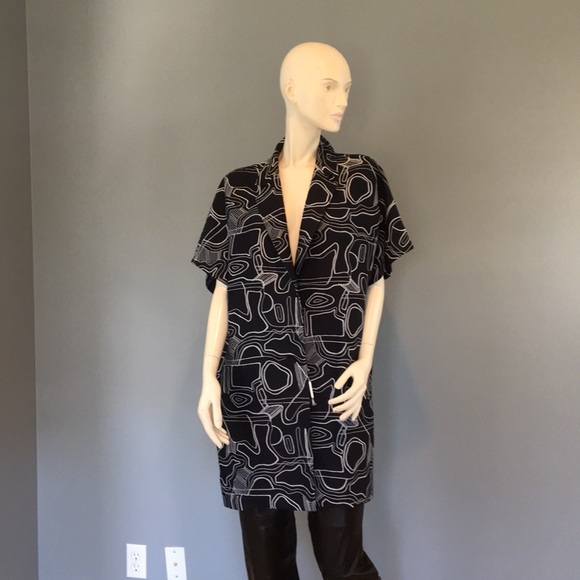 MaxMara Jackets & Blazers - NWOT Max Mara Single Button Blazer Black Abstract